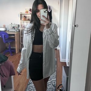 aerie white button down